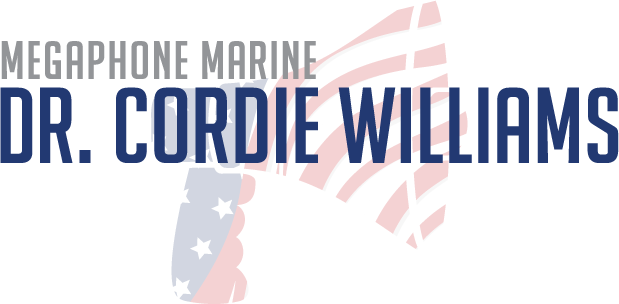 Dr. Cordie Williams Megaphone Marine Logo